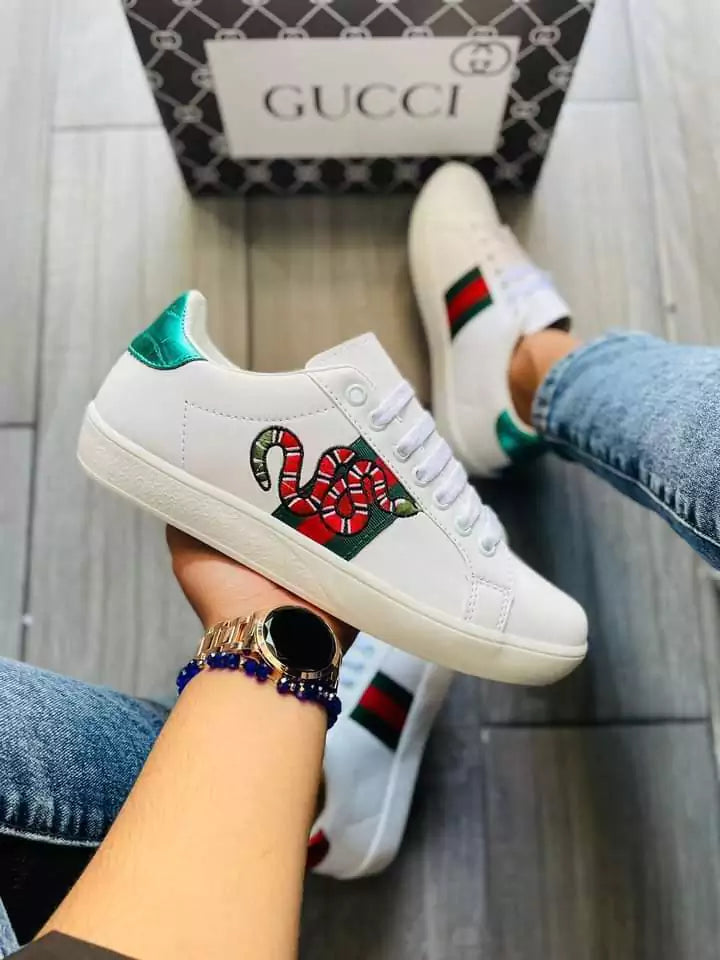 Gucci Ace Serpiente Blanco Low