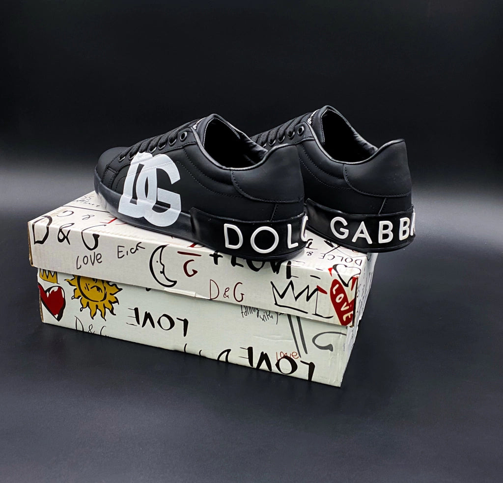 Dolce Gabbana Portofino Black Black Logo Printed