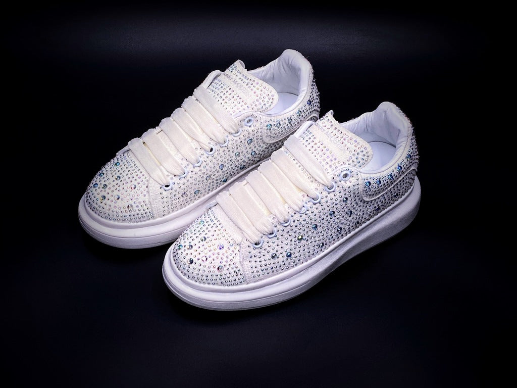 Alexander McQueen Blanco Crystales