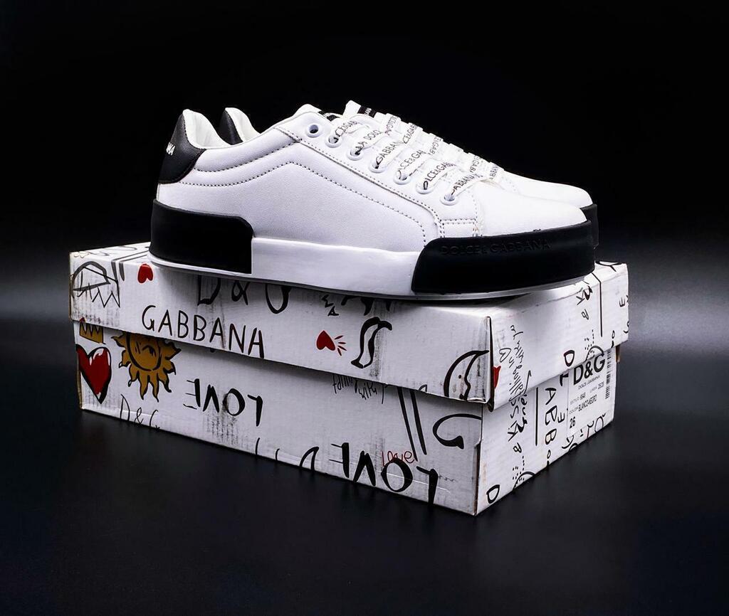 Tenis Dolce Gabbana Portofino Negro Blanco