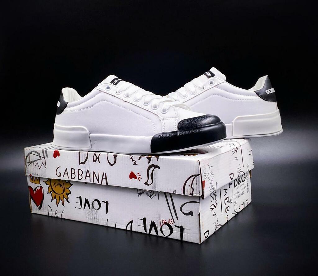 Tenis Dolce Gabbana Portofino Negro Blanco