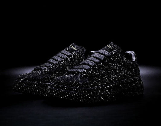 Preventa) Alexander Mcqueen Negro Crystales Full