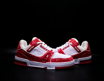 Louis Vuitton Red White Mezclilla