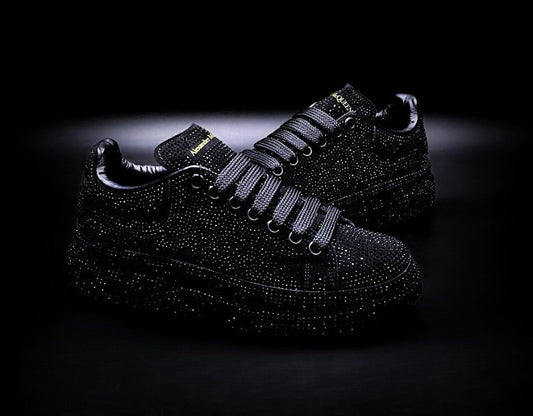 Preventa) Alexander Mcqueen Negro Crystales Full