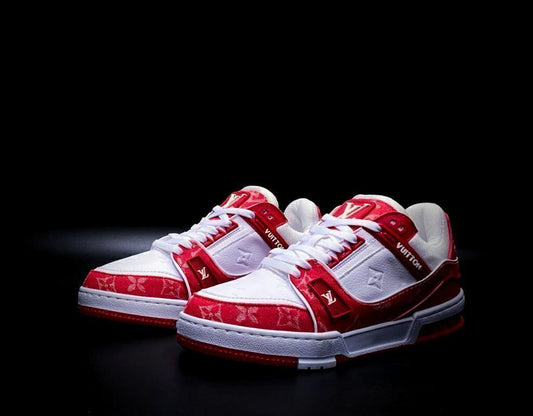 Louis Vuitton Red White Mezclilla