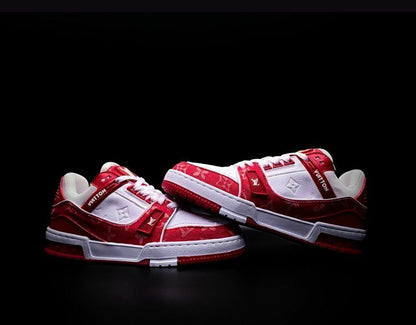 Louis Vuitton Red White Mezclilla