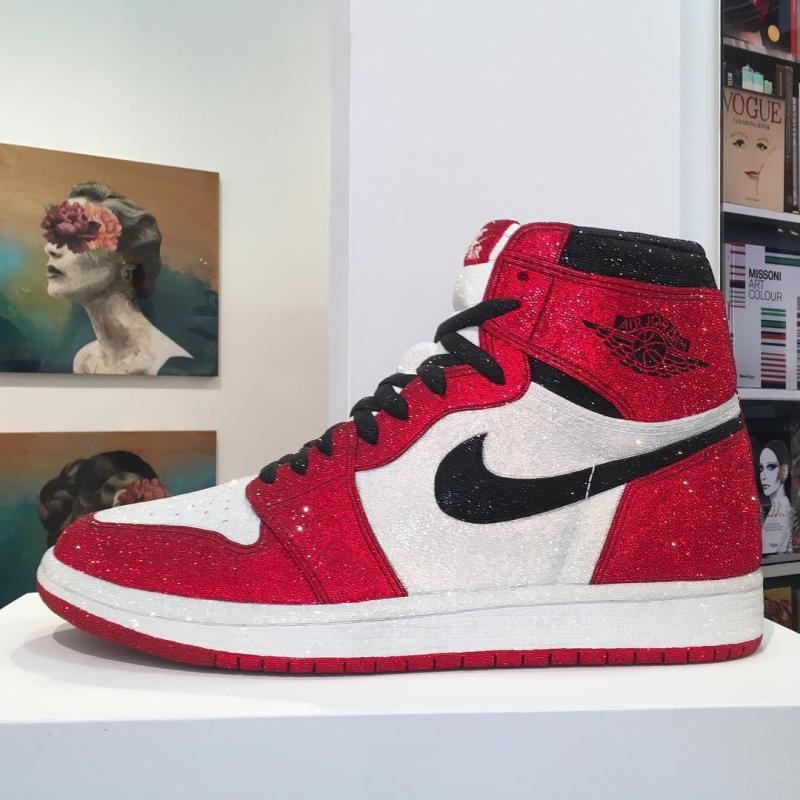 Air Jordan 1 con  cristales Swarovski