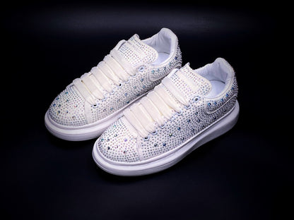 Alexander McQueen Blanco Crystales