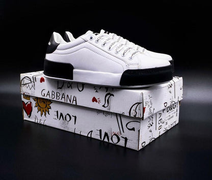 Tenis Dolce Gabbana Portofino Negro Blanco