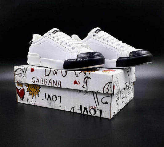 Tenis Dolce Gabbana Portofino Negro Blanco